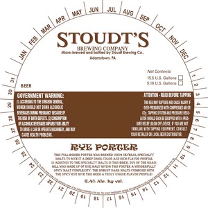 Stoudts Rye Porter