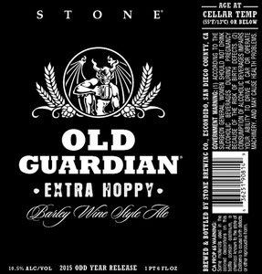 Stone Brewing Co Stone Old Guardian Extra Hoppy