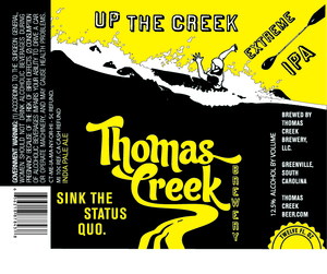 Thomas Creek Brewery Up The Creek Extreme IPA December 2014