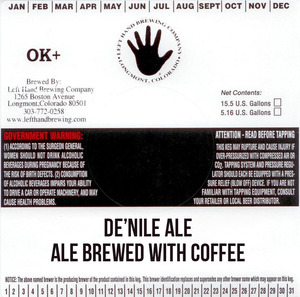 Left Hand Brewing Company De'nile Ale