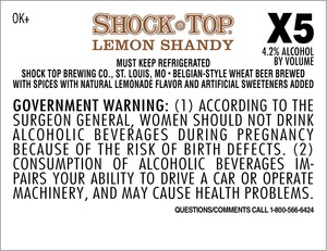 Shock Top Lemon Shandy