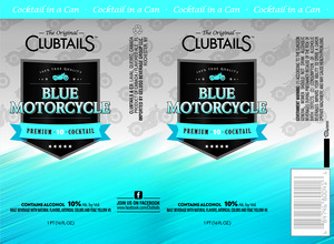 Clubtails Blue Motorcycle