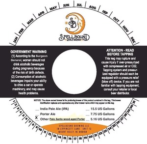 Spellbound Brewing Palo Santo Wood Aged Porter January 2015