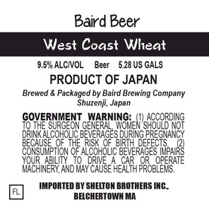 Baird Brewing Company West Coast Wheat December 2014