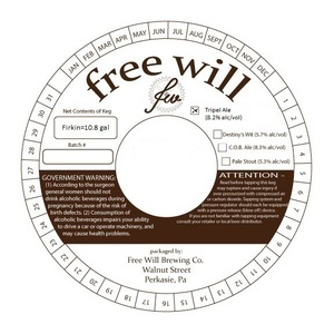 Free Will Tripel Ale