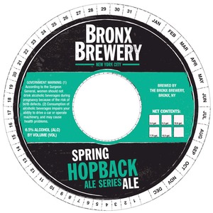 The Bronx Brewery Spring Hopback Series December 2014