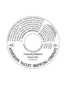 Anderson Valley Brewing Company Fuzzeeky Beljeem December 2014