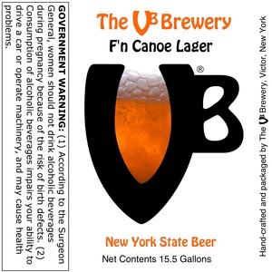 The Vb Brewery F'n Canoe Lager December 2014