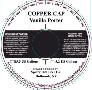 Copper Cap Vanilla Porter