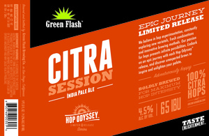 Green Flash Brewing Company Citra Session December 2014