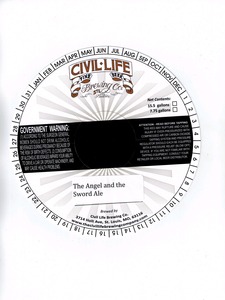 The Civil Life Brewing Company The Angel And The Sword Ale January 2015