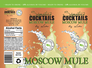 Signature Cocktails By Loko Moscow Mule December 2014