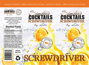 Signature Cocktails By Loko Screwdriver