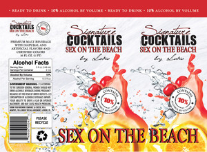 Signature Cocktails By Loko Sex On The Beach December 2014