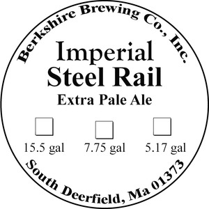 Berkshire Brewing Company Imperial Steel Rail January 2015