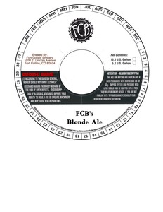 Fort Collins Brewery Fcb's Blonde Ale December 2014