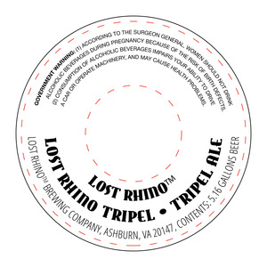 Lost Rhino Tripel December 2014