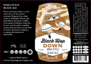 Gizmo Brew Works Black Hop Down