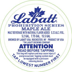 Labatt Maple Ale December 2014