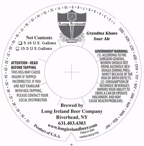 Long Ireland Beer Company Grandma Kisses Sour Ale