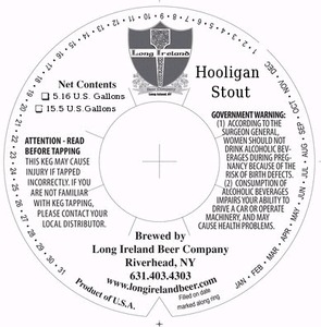 Long Ireland Beer Company Hooligan Stout
