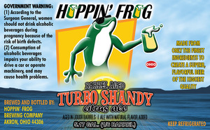 Hoppin' Frog Barrel Aged Turbo Shandy January 2015