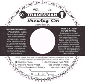 Bricklayers Ale January 2015