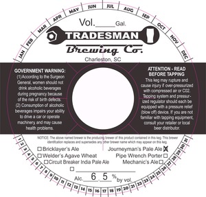 Journeyman's Pale Ale January 2015