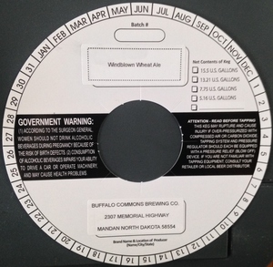 Buffalo Commons Brewing Co. Windblown Wheat