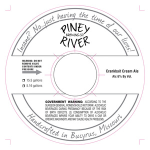 Piney River Brewing Co. Crankbait December 2014