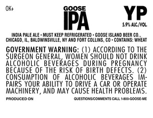 Goose Island Beer Co. Goose IPA December 2014