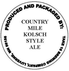 Take 16 Brewing Company Country Mile January 2015