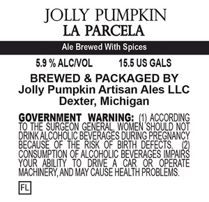 Jolly Pumpkin Artisan Ales La Parcela