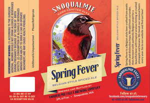 Snoqualmie Falls Brewing Company Spring Fever December 2014