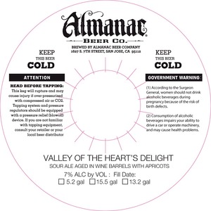 Almanac Beer Co. Valley Of The Heart's Delight December 2014