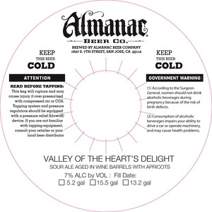 Almanac Beer Co. Valley Of The Heart's Delight