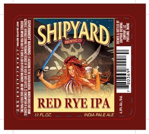 Shipyard Brewing Co. Red Rye IPA December 2014