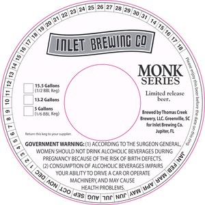 Inlet Brewing Company Monk Series