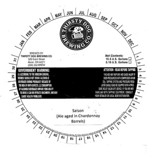 Thirsty Dog Brewing Co Saison January 2015