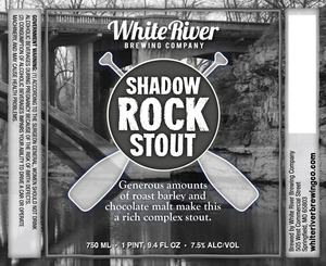 White River Brewing Company Shadow Rock Stout January 2015