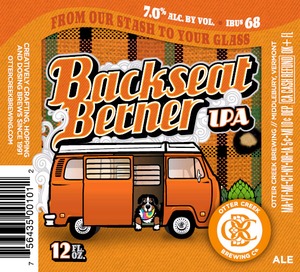 Otter Creek Brewing Backseat Berner IPA January 2015