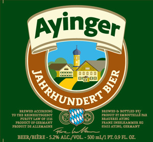 Ayinger Century Celebration Bavarian Lager