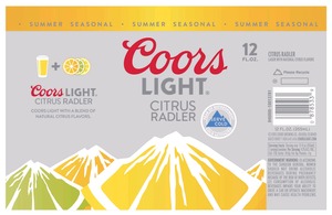 Coors Light Citrus Radler