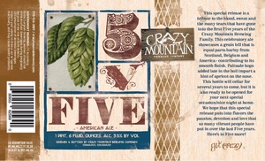 Crazy Mountain Brewing Company Five January 2015