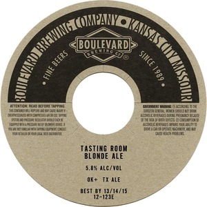 Boulevard Blonde Ale