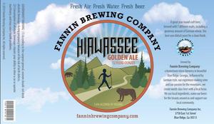 Hiawassee Golden Ale January 2015