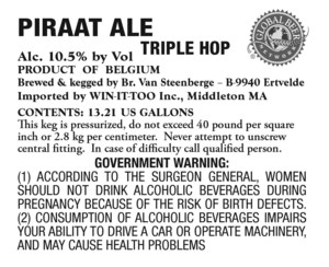 Piraat Triple Hop January 2015