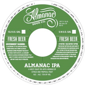 Almanac Beer Co. Almanac IPA