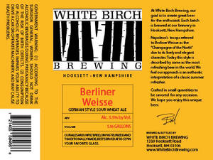 White Birch Brewing Berliner Weisse