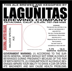 The Lagunitas Brewing Company Waldos' Special January 2015